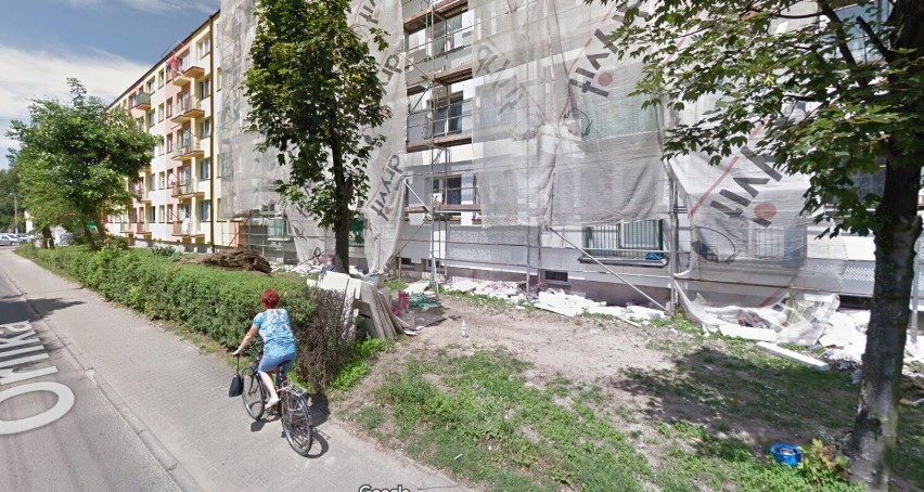 Bełchatów na mapach Google Strett View w 2012 i 2013 roku