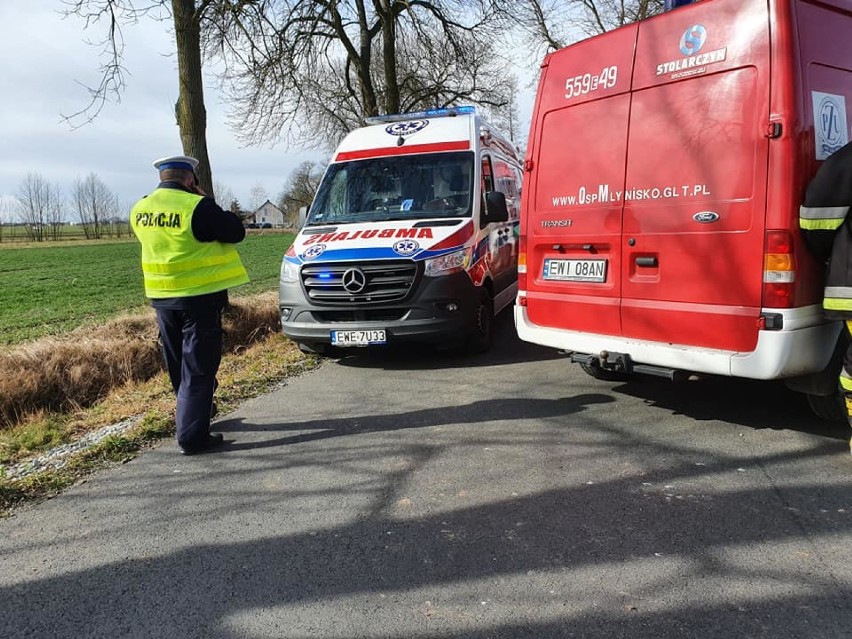 Wypadek na trasie Parcice - Wieluń. Jedna osoba nie żyje[FOTO]