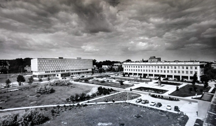 Widok na Miasteczko Uniwersyteckie, koniec lat 60.
