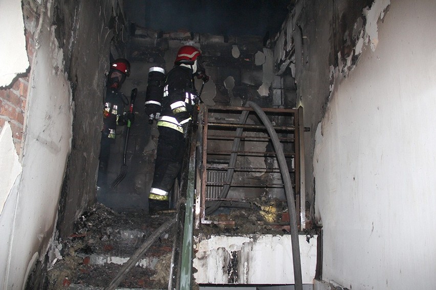 Pożar pensjonatu w Szczyrku przy ul. Orlej