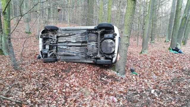 Do poważnego wypadku doszło w środę, 19 grudnia, na trasie Nowa Sól-Stany. Kierujący oplem 88-latek wpadł w poślizg i dachował na koniec uderzając w drzewa. Kierujący trafił do szpitala.
 
Kierujący oplem mieszkaniec Zielonej Góry jechał w kierunku Stanów. W pewnym momencie wpadł w poślizg i stracił panowanie na samochodem. Opel wyjechał na pobocze i tam dachował na koniec uderzając w drzewa.
 
Na miejsce przyjechały zaalarmowane służby ratunkowe. Za kierownicą opla siedział 88-letni mężczyzna. Z urazem głowy został przewieziony do szpitala w Nowej Soli. – Możliwie, że ranny mężczyzna zostanie przewieziony do szpitala w Zielonej Górze – mówi st. sierż. Justyna Sęczkowska, rzeczniczka nowosolskiej policji.

Zobacz też wideo: Wielka akcja CBŚP. Rozbito grupę „Ziela”, zatrzymano 13 osób


