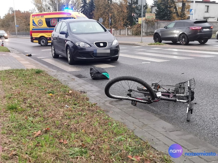 Poważny wypadek na ulicy Okrzei we Włocławku