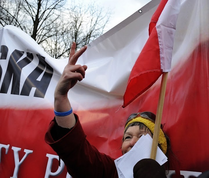 Protest pod ambasadą Rosji (ZDJĘCIA)