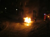 Pożar samochodu w Zabrzu. Spłonął seat leon przy ul. Jordana na Helence