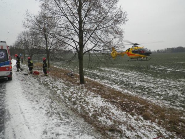 Bonin: Wypadek na drodze wojewódzkiej nr 160 [ZDJĘCIA]