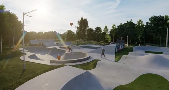 Tak nowy myślenicki skatepark wygląda na wizualizacjach