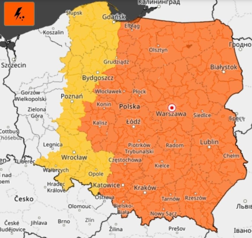 Burze z gradem i intensywy deszcz. Tak ma być m.in. na Pomorzu. Wydano ostrzeżenia przed groźną pogodą