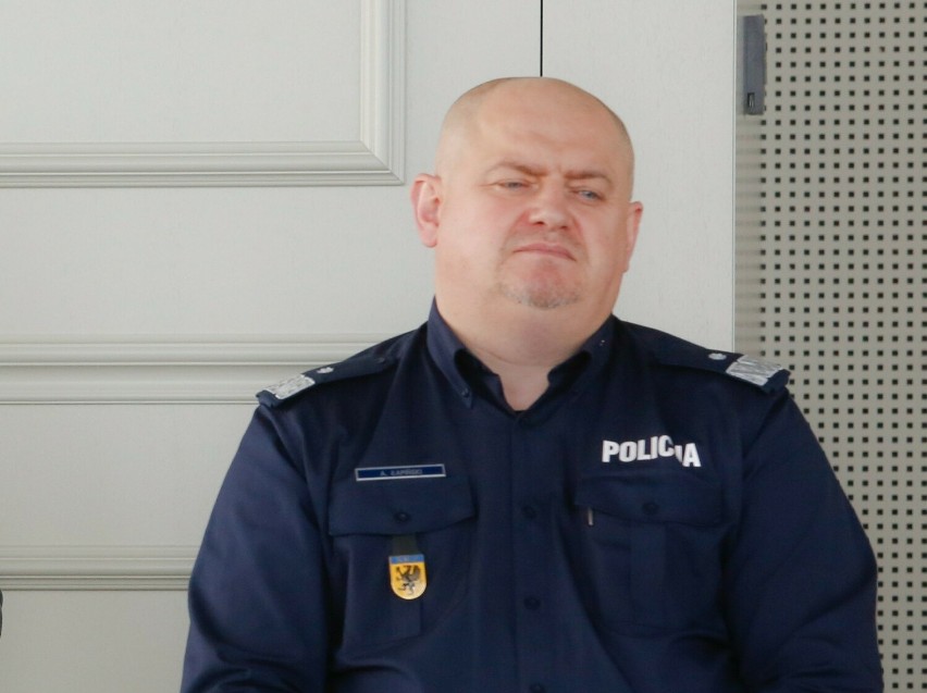 Andrzej Łapiński, były już komendant pomorskich policjantów.