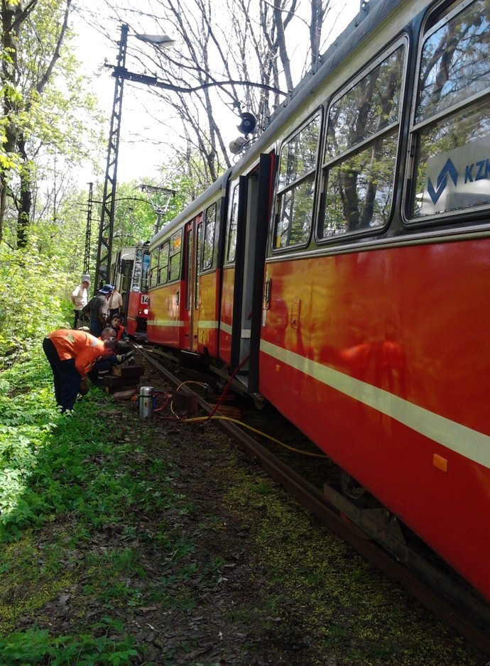 Mysłowice: wykoleił się tramwaj linii nr 26