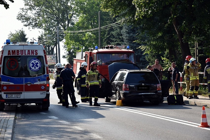 Gorlice. O włos od tragedii na drodze w Łużnej [ZDJĘCIA]