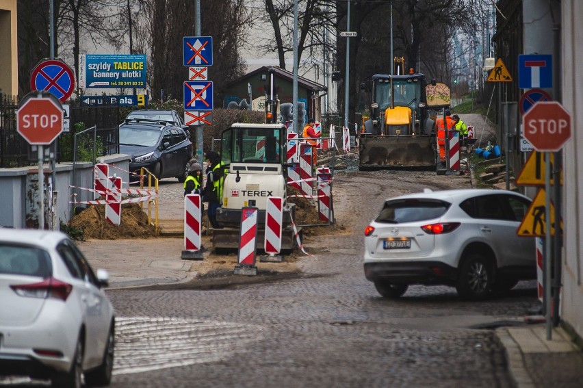 Remont ulicy Białej we Wrzeszczu