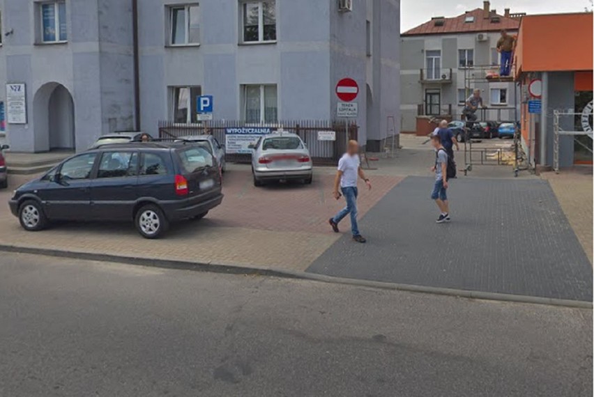 Kłobuck i mieszkańcy Kłobucka w Google Street View