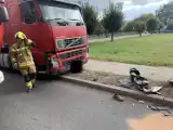 Zderzenie TIR-a i motorowerzysty w Kargowej. Mężczyzna trafił do szpitala