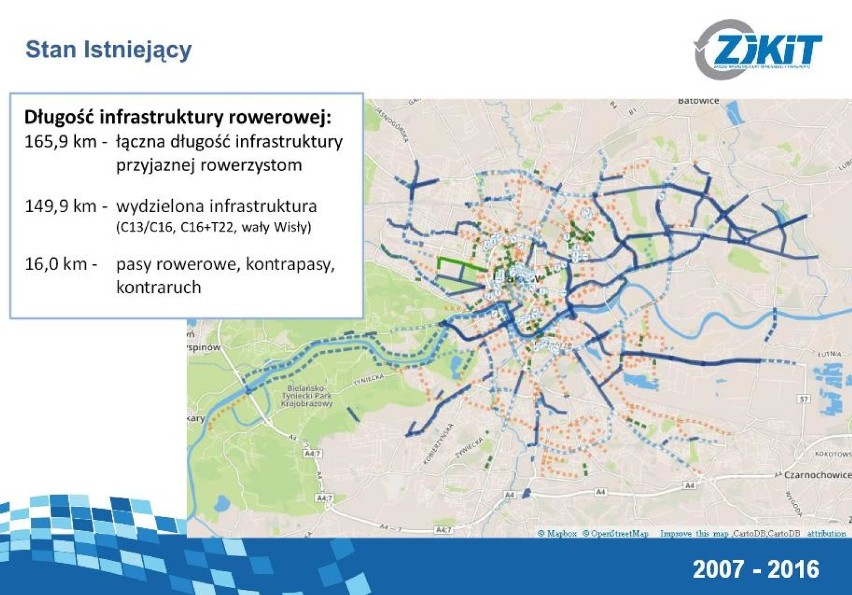 Inwestycje w Krakowie. Wybudują 140 km ścieżek w 3 lata [MAPY, PLANY]
