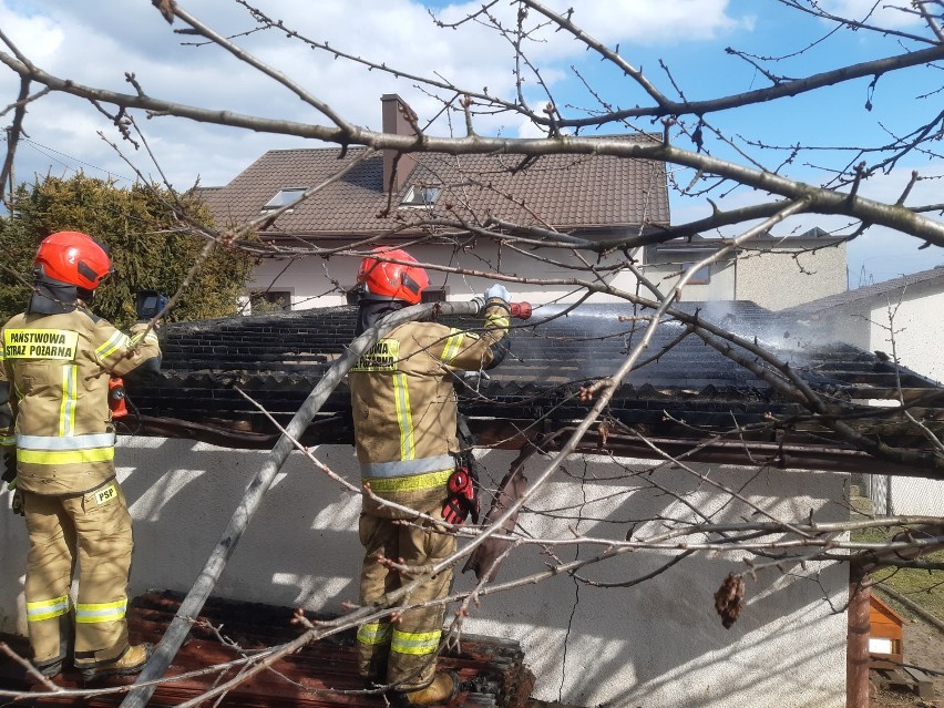 Pożar w Mszanie. Dym widać było z kilku kilometrów. Straty są duże!