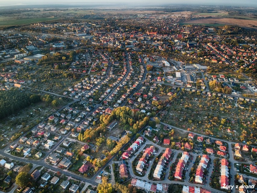 Żary z lotu ptaka. Przepiękne zdjęcia miasta, zobacz jak wyglądają nasze ulice 