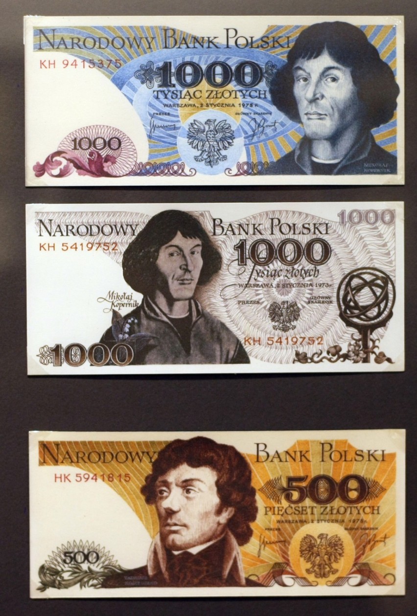 Tysiąc złotych z Mikołajem Kopernikiem i "pięćsetka" z Tadeuszem Kościuszko