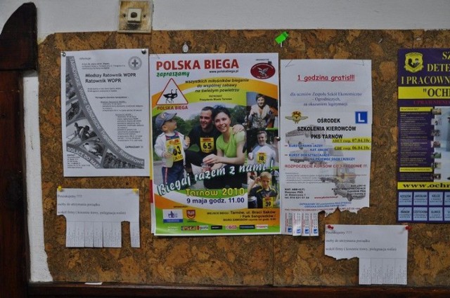 Plakat reklamujący akcją Tarnów-Biega Fot. Łukasz Ginalski
