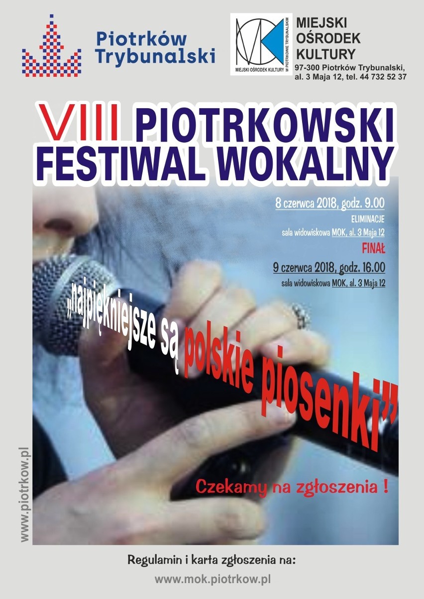 Dwa dni potrwa VIII Piotrkowski Festiwal Wokalny ph....