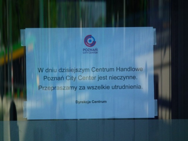 Poznań City Center zamknięte