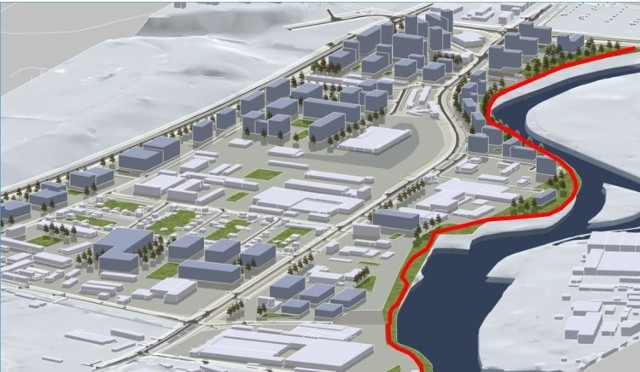 Projektem planu objęty jest obszar o powierzchni ok. 125 ha zawarty pomiędzy ulicami: Sporną, Kielecką, Nowotoruńską, Kazimierza Wielkiego i rzeką Brdą.