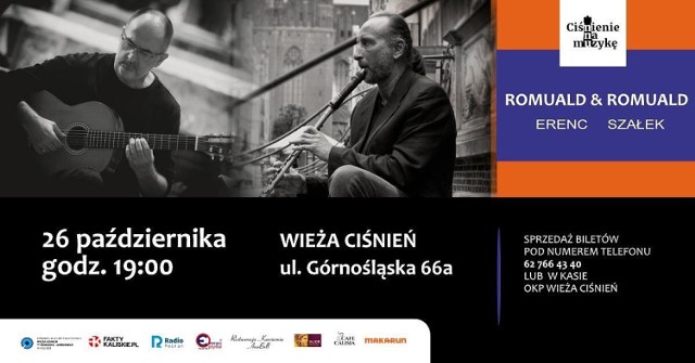 Koncert z cyklu "Ciśnienie na muzykę" - wystąpią Romuald Erenc i Romuald Szałek