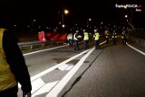 Tragiczny wypadek na A1 w Żorach. Zginął 20-letni motocyklista