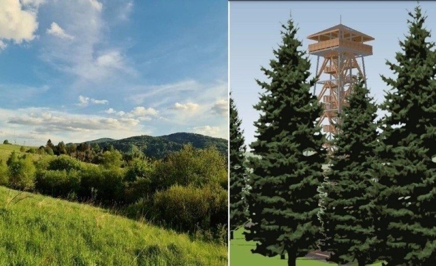 Wieża widokowa będzie mieć stalowo-drewnianą konstrukcję