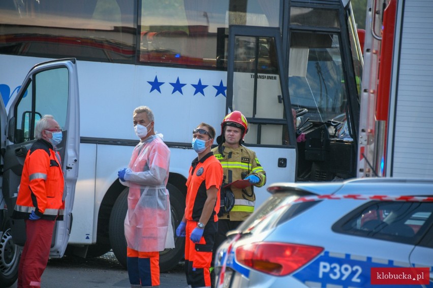 Wypadek dwóch autobusów w Pankach