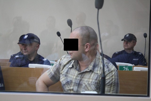 Damian J. ps. Murzyn podczas procesu w sprawie śmierci Człowieka