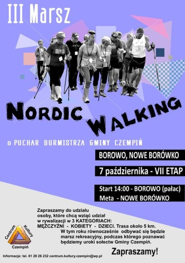 Marsz Nordic Walking w Czempiniu