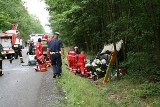 Tragedia na drodze Lubin-Rudna (ZDJĘCIA)