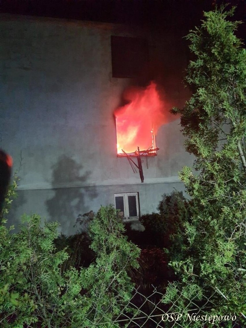 Pożar domu w Glinczu - straty przekraczają pół miliona złotych