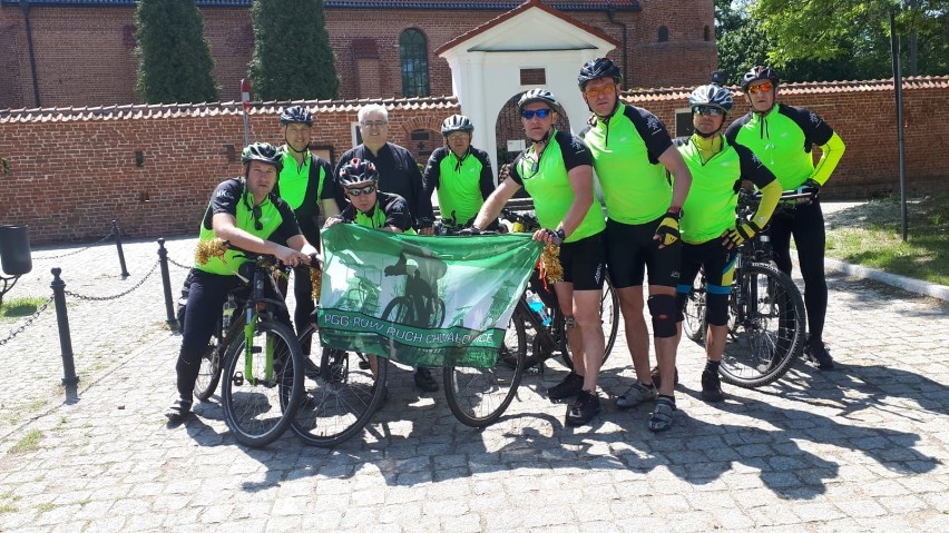 Górnicy z Chwałowic zwiedzili dziś Płoc. W piątek pokonali 120 kilometrów