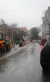 Przebudowa ulicy Sączewskiego w Będzinie trwa