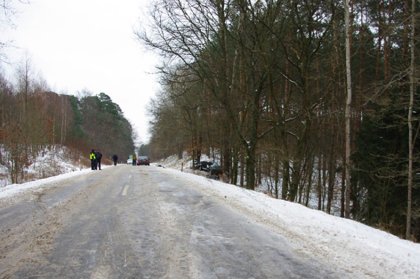 Śmiertelny wypadek koło Kiełpina [ZDJĘCIA]