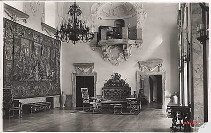 Wnętrza zamku Książ przed II wojną światową