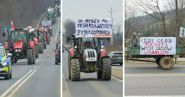 Protest rolników w gm. Poronin