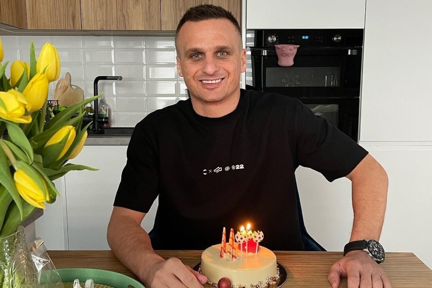 Sławomir Peszko i jego tort na 38. urodziny