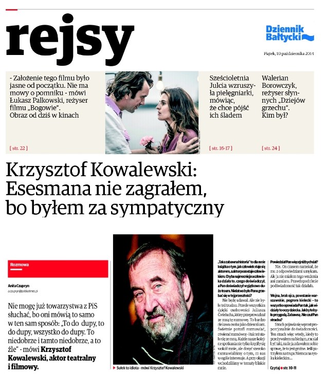 Magazyn "Rejsy" z 10.10.2014