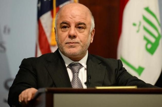 premier Iraku Haider al-Abadi mówi w Waszyngtonie, 16 kwietnia 2015