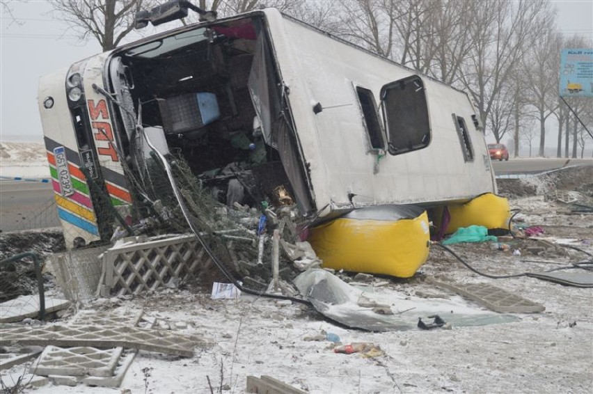 Tragiczny wypadek autobusu z kibicami Lechii Gdańsk