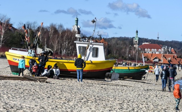 Spacer po plaży w Sopocie 27.02.2021