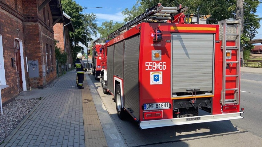 Zgłoszenie dotyczące ulatniania się gazu w Wejherowie. Ewakuacja dworca i blokada ulic