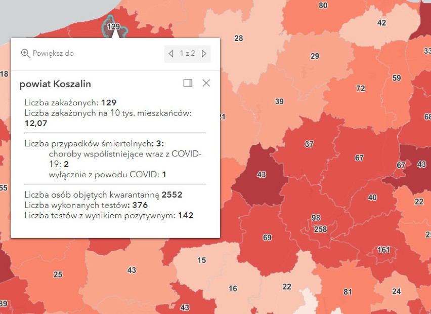 Powiat sławieński i region