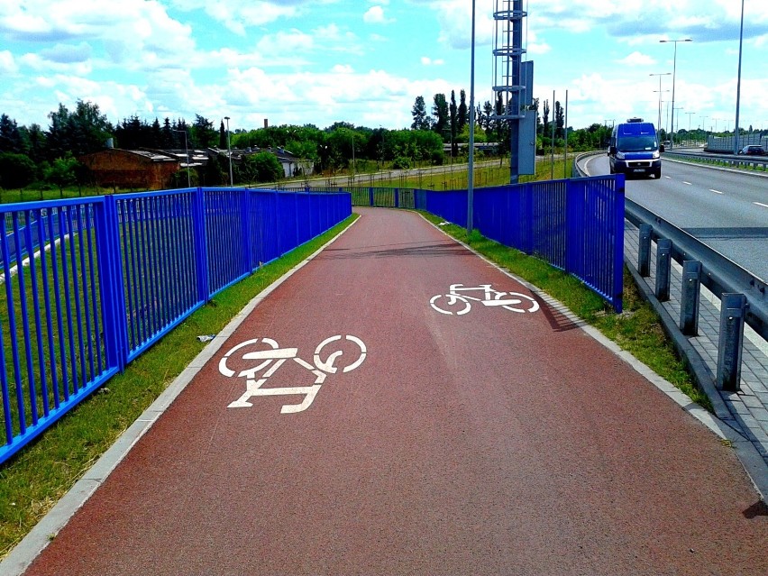 Ścieżka rowerową na nowy most w Toruniu