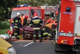 Wypadek pod Lucianami: kierowca zasłabł, renault uderzył w drzewo [ZDJĘCIA]