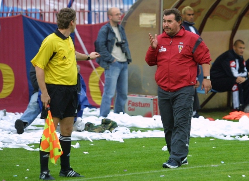 Pogoń Szczecin - Wisła Kraków 0:5 - wrzesień 2004.