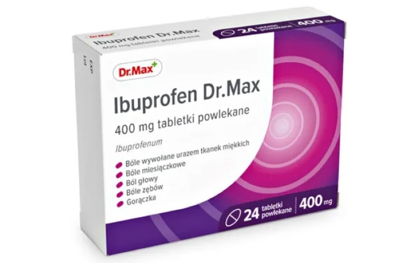 Ibuprofen Dr.Max, 400 mg -  stosowane w leczeniu bólu