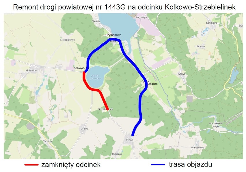 W lipcu zamknięta będzie droga Choczewo-Łętowo i Kolkowo-Strzebielinek. Kierowcy będą musieli korzystać z objazdów